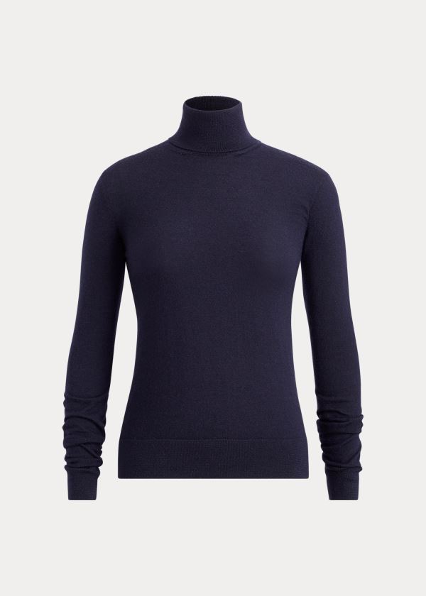 Sueter Ralph Lauren Mujer Azul Marino - Cashmere Turtleneck - LSOBU4276